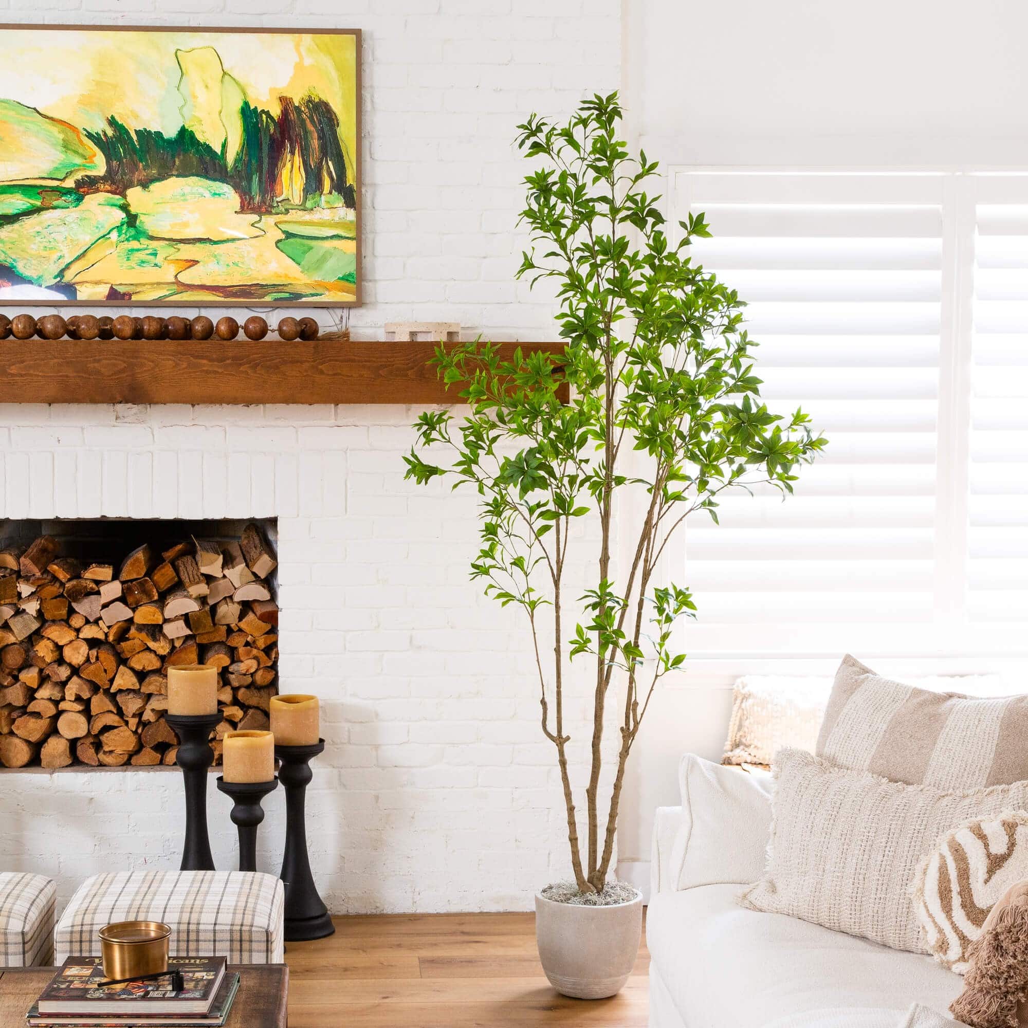 8ft. Artificial Minimalist Japanese Pieris Tree